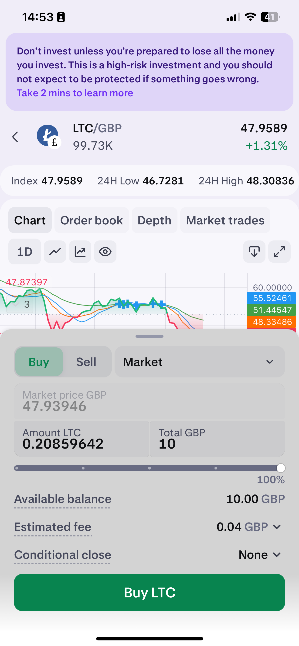 Enter purchase amount